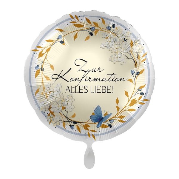 Folieluftballon "Zur Konfirmation Alles Liebe" 43cm